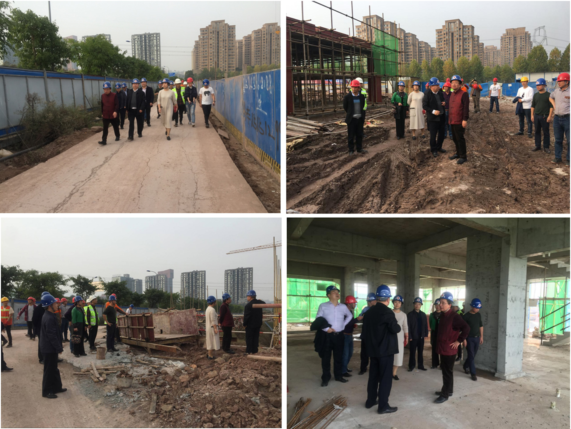 我校领导实地查看学校校区扩建工程